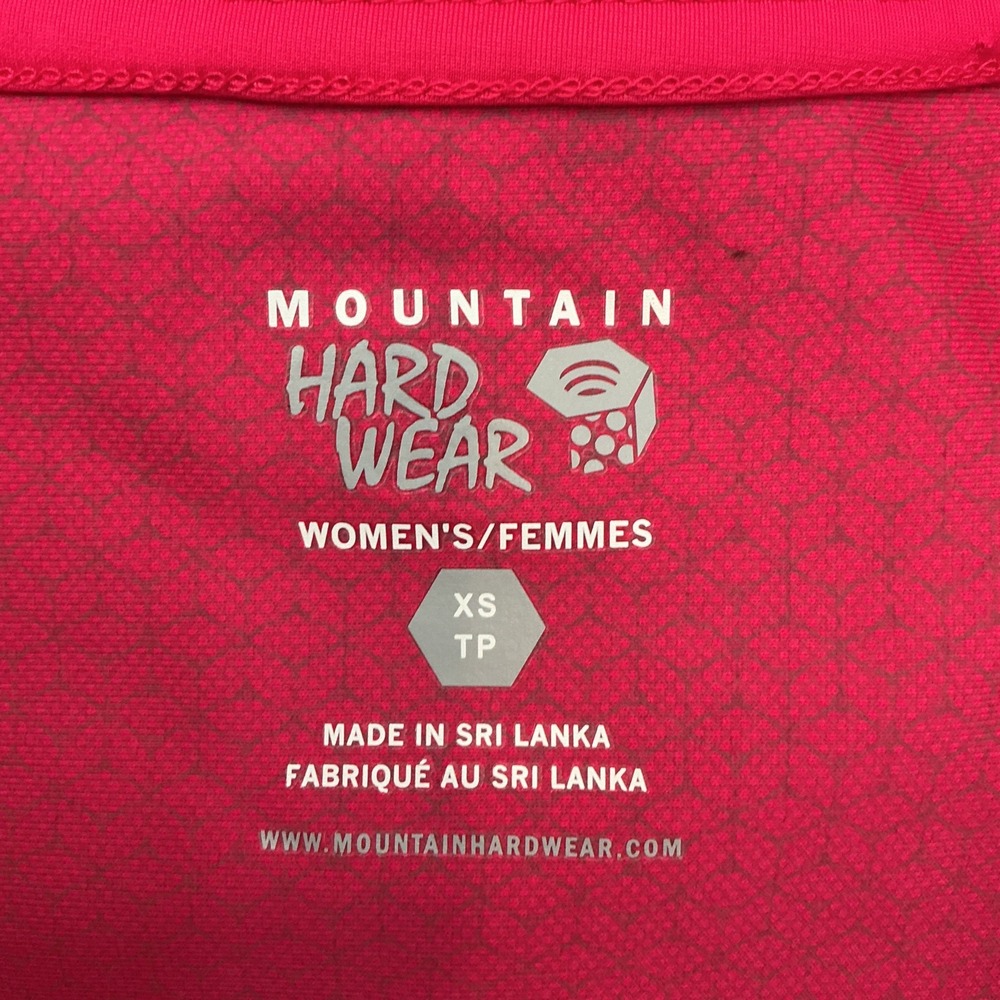 Mountain Hardwear Long Sleeve V-Neck Performance Shirt Women's XS Pink Athletic - Picture 6 of 6